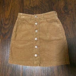 hollister corduroy skirt